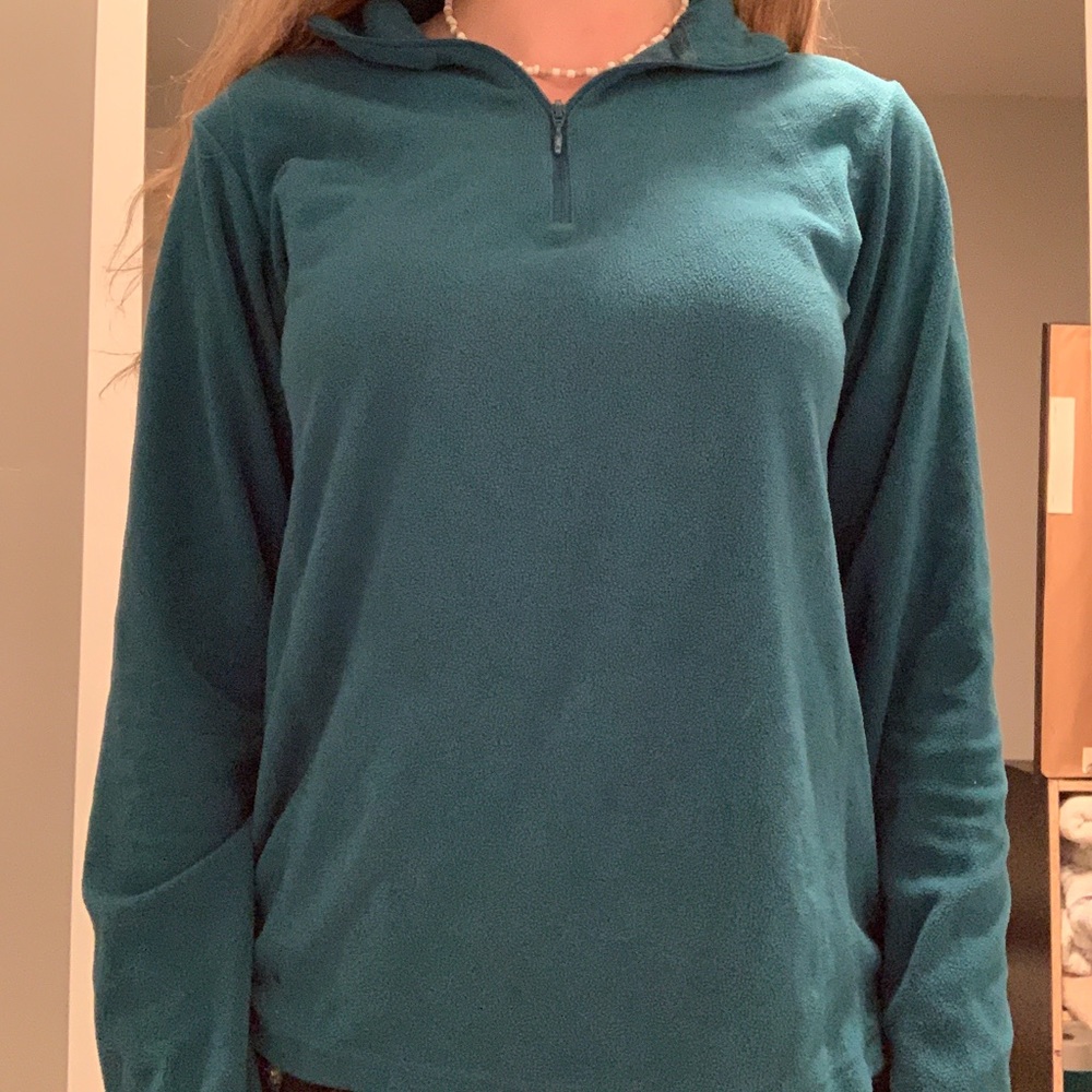 Blue Columbia Quarter Zip Sweater
